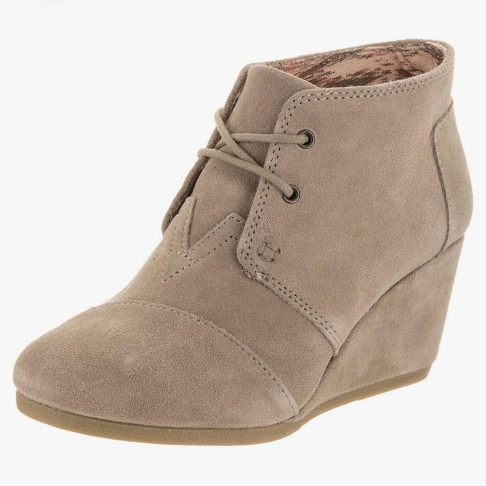 TOMS Womens Desert Casual Boots Ankle Beige